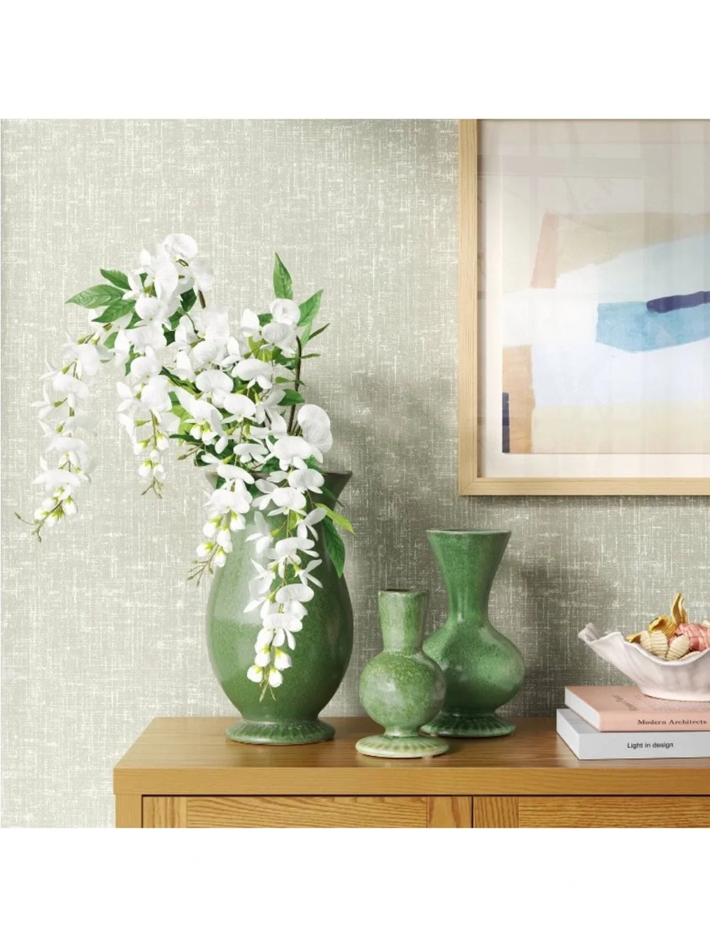 Glazed Ceramic Vase Green SET OF 3 - Threshold™ ***** 15 | 2 Questions